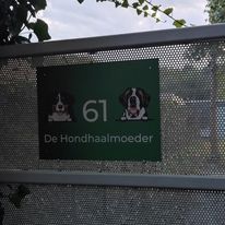 De Hondhaalmoeder met een berner sennenhond en een sint berard.